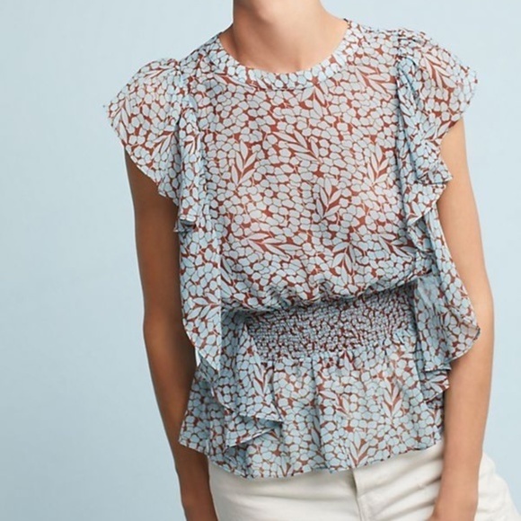 NWOT Anthropologie Feather Bone Allegra Blouse - Picture 1 of 8